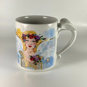 Angel Avon True Friendship Ceramic Coffee Tea Cup Mug Collectible 3D